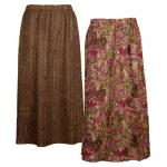 Paisley Raspberry reverses to Solid Brown