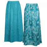 Batik Turquoise reverses to Solid Turquoise