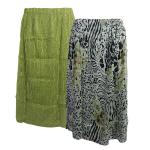 Reptile Floral - Green reverses to Solid Leaf