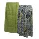 Reptile Floral - Green reverses to Solid Leaf