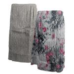White-Black-Pink Floral reverses to Solid Silver