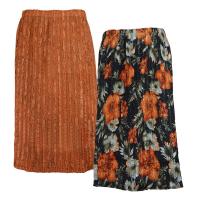 Skirts - Magic Crush Reversible  - Sale - Hibiscus Black-Copper/Solid Copper