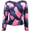 Six Pack Gourmet Popcorn Long Sleeve - Abstract Indigo