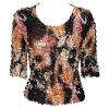 Six Georgette Popcorn 3/4 - Animal Abstract Black