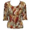 Six Georgette Popcorn 3/4 - Animal Abstract Brown