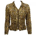 Georgette Popcorn - Cardigan -  Leopard Print