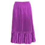 Skirts - Satin Micro Pleat - Calf Length  - Solid Raspberry Sherbet