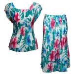 Sets Satin Mini Pleat - Cap / Skirt  - Bright Bouquet