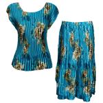 Sets Satin Mini Pleat - Cap / Skirt  - Taupe on Teal
