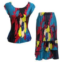 Sets Satin Mini Pleat - Cap / Skirt  - Cukoo Blue