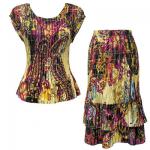 Sets Satin Mini Pleat - Cap / Skirt  - Paisley Plaid Magenta