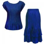 Sets Satin Mini Pleat - Cap / Skirt  - Solid Royal