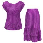 Sets Satin Mini Pleat - Cap / Skirt  - Solid Raspberry Sherbet