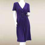 Short Sleeve Solid Purple
