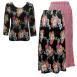 Black Floral Reverse Skirt - Black Floral TQ Black Floral Reverse Skirt - Black Floral TQ