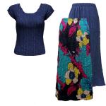 Sets Magic Crush Satin - Cap / Skirt - Cukoo Blue Reverse Skirt - Navy Cap