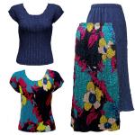 Sets Magic Crush Satin - Cap / Skirt - Cukoo Blue Reverse Skirt - Two Cap Sleeves