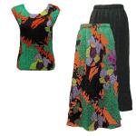 Sets Magic Crush Satin - Cap / Skirt - Cukoo Green Reverse Skirt - Cukoo Green Cap