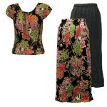 Sets Magic Crush Satin - Cap / Skirt - Floral Bouquet Reverse Skirt - Floral Bouquet Cap