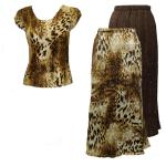 Sets Magic Crush Satin - Cap / Skirt - Giraffe Brown Reverse Skirt - Giraffe Brown Cap