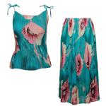 Sets Georgette Mini Pleat - Spaghetti Tank