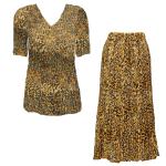 Sets Georgette Mini Pleat - Half Sleeve V Neck