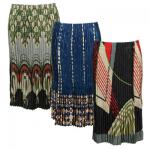 Skirts - Satin Mini Pleat - Calf Length