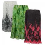 Skirts - Georgette Micro Pleat - Calf Length