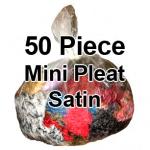 50 Pack -  Mini Pleat Satin - Cap/Spag/Sleeveless