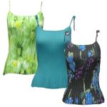 Georgette Mini Pleats - Spaghetti Tank