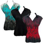 Georgette Mini Pleats - Cap Sleeve with Collar