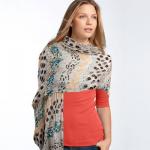 Shawls - Lightweight Floral with Lurex Sparkle