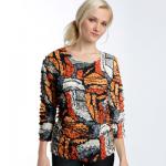 Crushed with Sequins - Three Quarter Sleeve