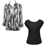 Sets Satin Mini Pleat - Blouse / Cap Sleeve