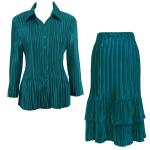 Sets Satin Mini Pleat - Blouse / Skirt
