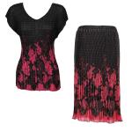 Sets Georgette Mini Pleat - Cap Sleeve V-Neck