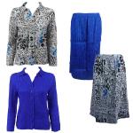 Sets Magic Crush Silky Touch-Two Blouse/Calf Skirt