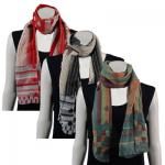 Button Scarves - Woven Prints