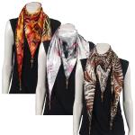 Scarves - Satin Triangle with Pendants - Sale
