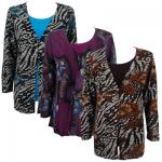 Magic Slinky Tops - Mock Cardigan