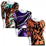 Cotton Feel Slinky Tops - Beaded Long Sleeve