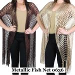 Shawls - Metallic Fishnet 0636