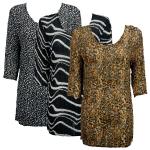 Magic Crush Georgette - Three Quarter Tunic
