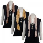 Scarves - Heart Pendant 2 - Jersey Knit