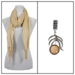 Scarves - Rayon Gauze 2123 w/ Pendant