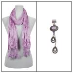 Scarves - Crinkle 3081 w/ Pendant