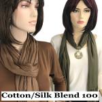 100 - Cotton/Silk Blend Scarves