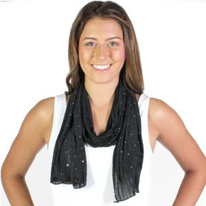 Wholesale 4118  Oblong Scarves - Sequined *