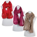 Scarves - Scalloped Edge Mohair Style  4069