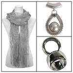 Scarves - Metallic 3117 w/ Pendant